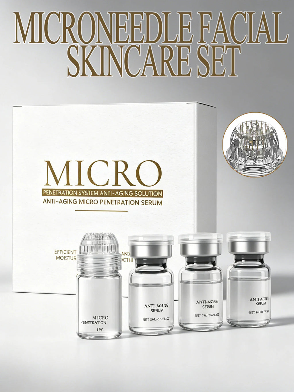Daily Facial Care Kit 0.3mm Micro Needle Collagen Protein Ampoule Collection