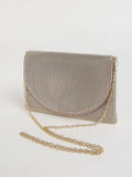 Clutch Chain Mesh Purse Evening Bag for Women, Elegant Chain Mail Evening Envelope Handbag With Detachable Chain Elegant