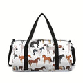 Cartoon Animal Horse Large Capacity Luggage Bag for Boy and Girls Best Gifts 2D Cartoon Travel Duffels Hand Bag for Children