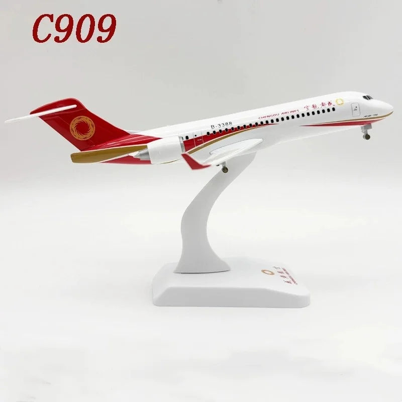 24cm Plane Model C909 Series China Commercial Model Airplanes Alloy Metal Aircraft Adults Fun & Landing Gears Arj21 Comac Plane