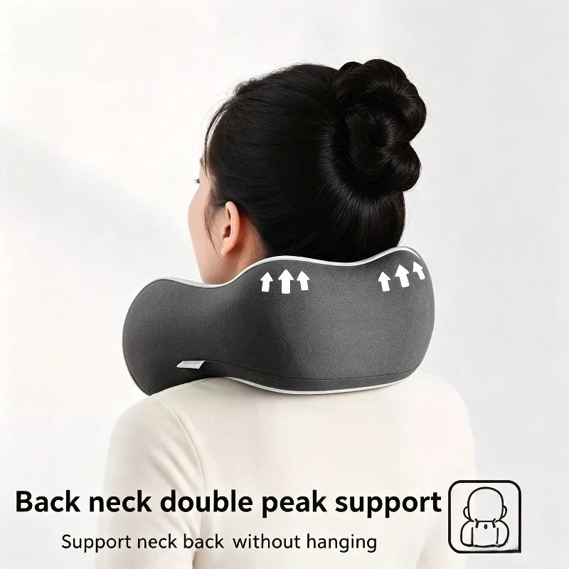 1pc U Shaped Memory Foam Neck Pillow, Comfortable Travel Pillow for Airplane Napping Office Use, Soft Support,Travel essentials