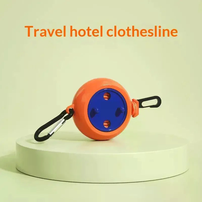 Retractable Travel Clothesline: 1PC 8M Laundry Drying Rope Windproof Anti Slip Hotel Camping Accessories
