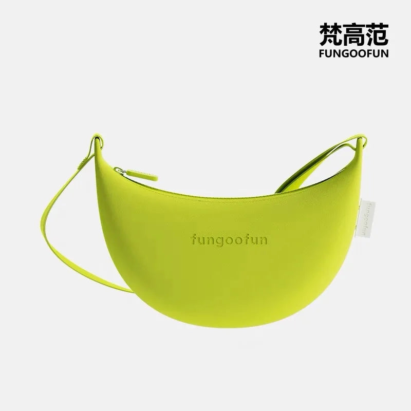 Fungoofun Waterproof Dumpling Crossbody Bag Unisex Summer Casual Shoulder Bag