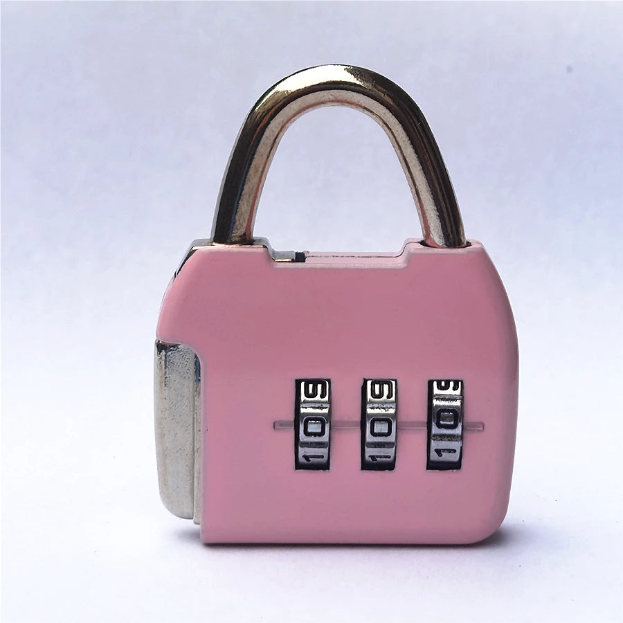 3 Digits Lock Multifunctional Smart Airplane Lock Zinc Alloy Suitcase Luggage Bag Password Key Anti-theft Lock with Long Chains