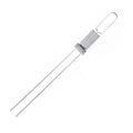 1PC Stainless Steel Double Needle Barbecue Skewers with Self Push Plate Barbecue Forks Outdoor Home BBQ Accessories Picnic
