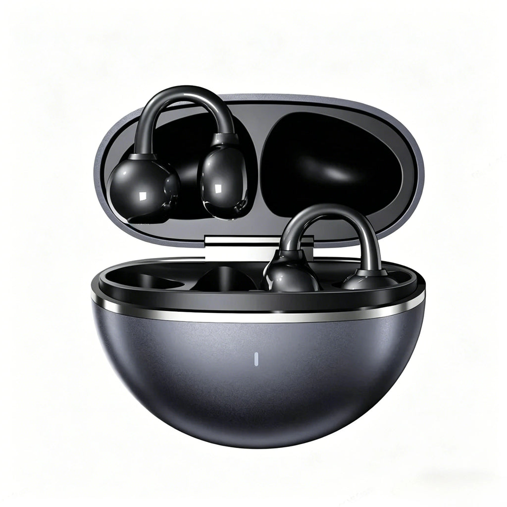 Ear Clip Earphone Open Ear Sports Wireless Bluetooth Headphone Touch Control ENC Noise Cancelling Headset With Microphone