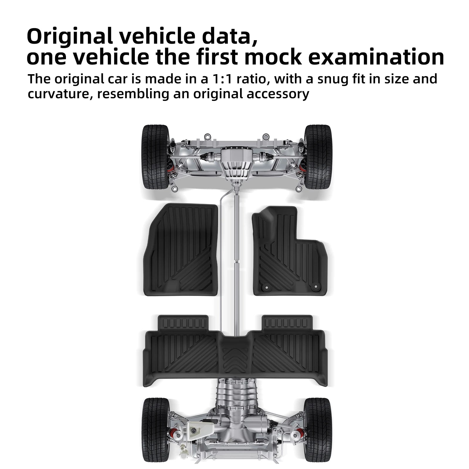 Smabee Right Drive for Chery Jaecoo J5/E5 EV Version RHD 2025 2026 Car Floor Mats Cargo Liner Trunk Pad TPE Accessories Black