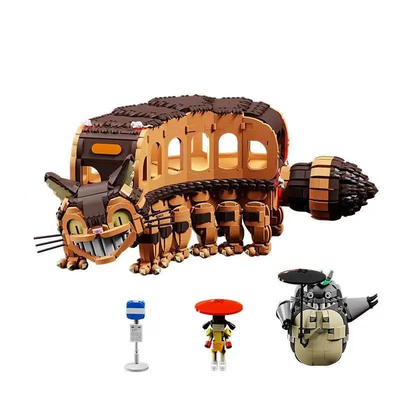 Animal Bones of Cat Car Models and Building Block Toys, Suitable for Adult Handmade Puzzle Activities and Holiday Gifts