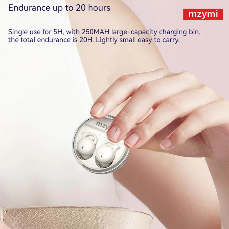 MZYMI Q26 Wireless Sleepbuds Bluetooth Earphones Sleeping Earbuds Invisiable Comfortable Noise Reduction Headphones TWS Headset