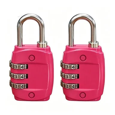 Mini Zinc Alloy 3-Digit Combination Padlock in Multi Colors, Security Password Lock for Luggage Suitcase Backpack Drawer Cabinet