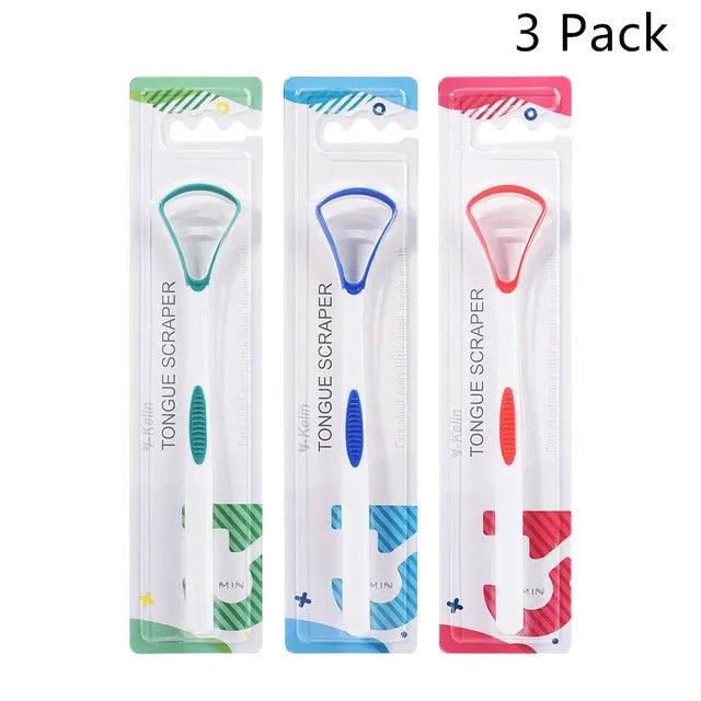 1/6Pcs Pack Tongue Brush Tongue Cleaner Scraper Cleaning Tongue Scraper For Oral Care Oral Hygiene Keep Fresh Breath