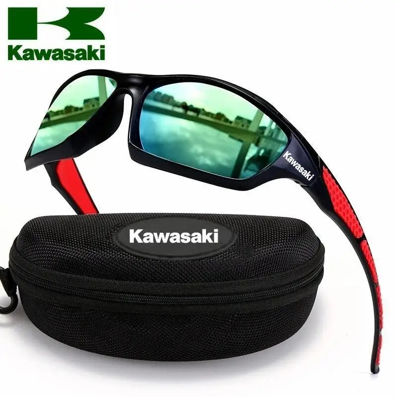 Kawasaki Cycling Sunglasses Outdoor Sports Windproof Dustproof Goggles Camping Climbing Fishing Glasses Mountain Bike Eyewear