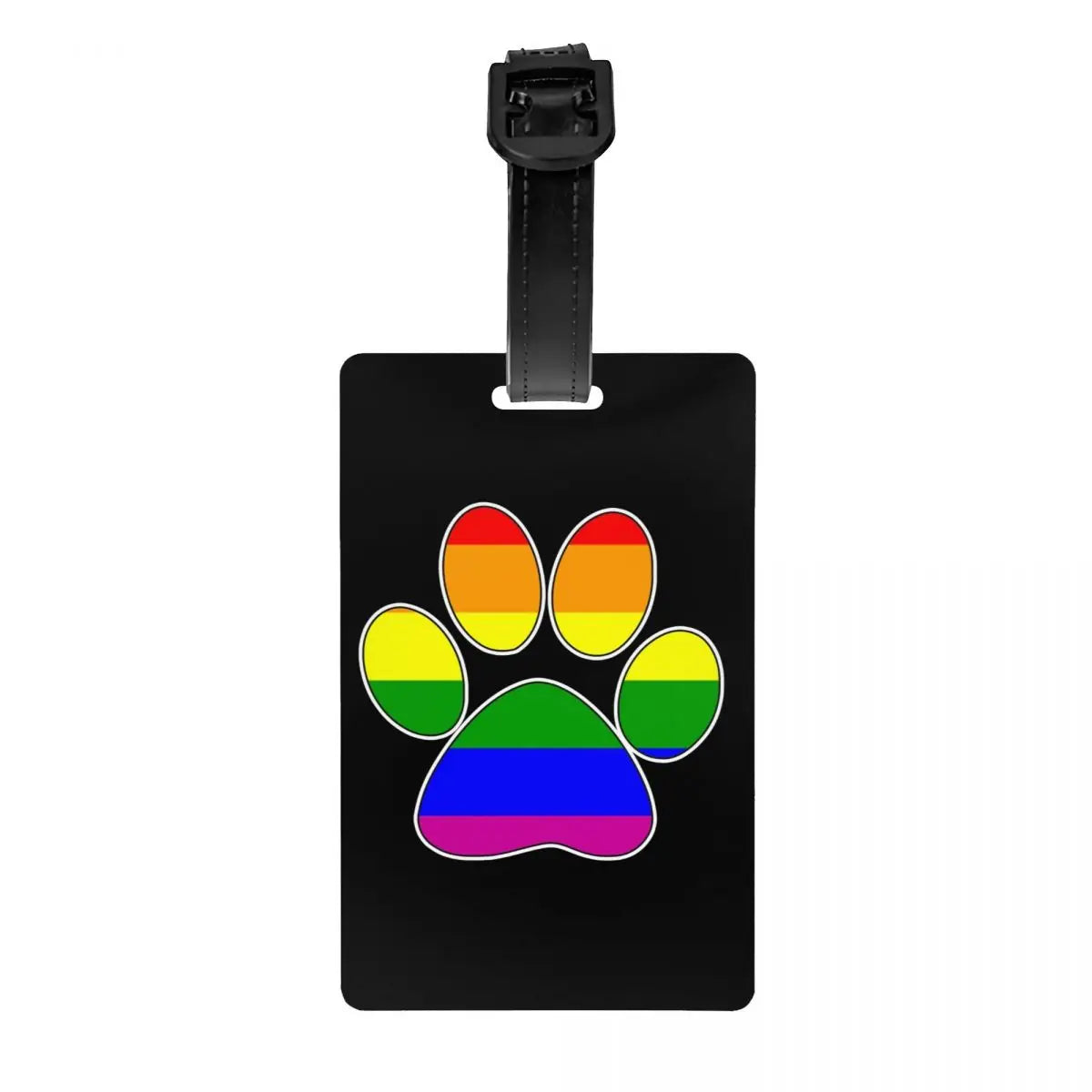 Custom Dog Lover Pet Paw Heart Luggage Tag for Suitcases Fashion Baggage Tags Privacy Cover Name ID Card