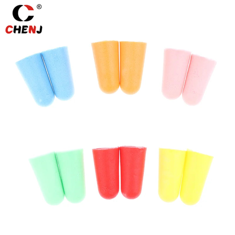 20Pcs Anti-noise Sponge Earplugs Reusable Anti-Noise Noise Reduction Protection Sound Insulation Ear Plugs For Sleep Work