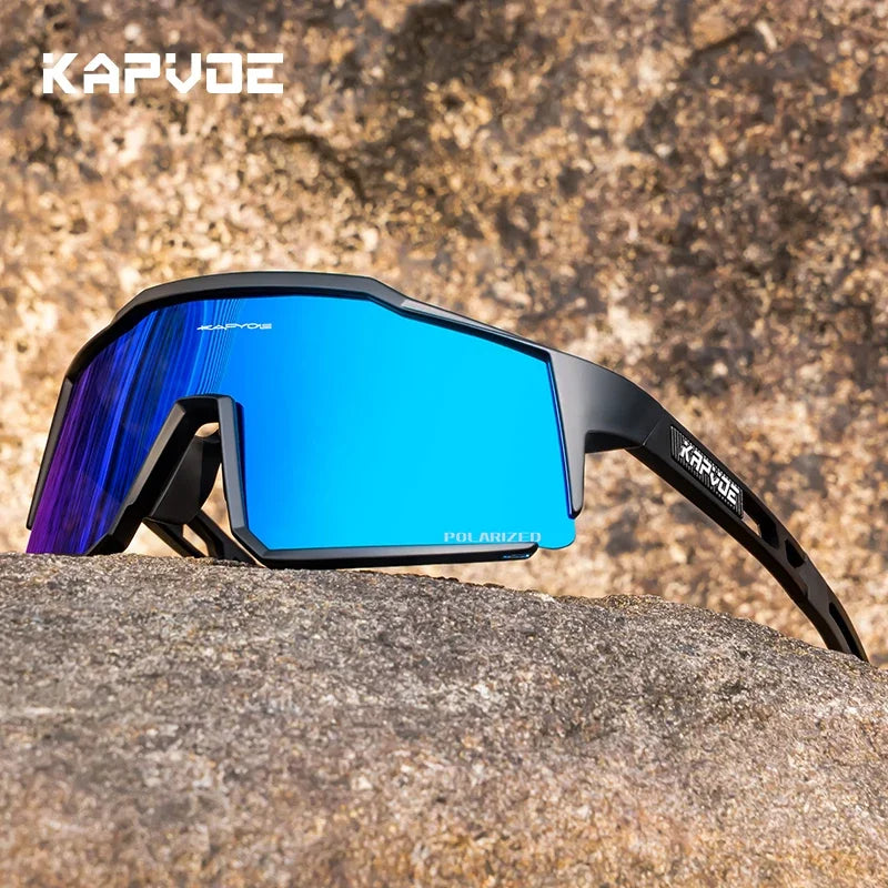 Kapvoe Polarized Sunglasses Fashion Cycling Glasses Bike Road Driving Goggles Outdoor UV400 Sports MTB Road Mountain Bicycle