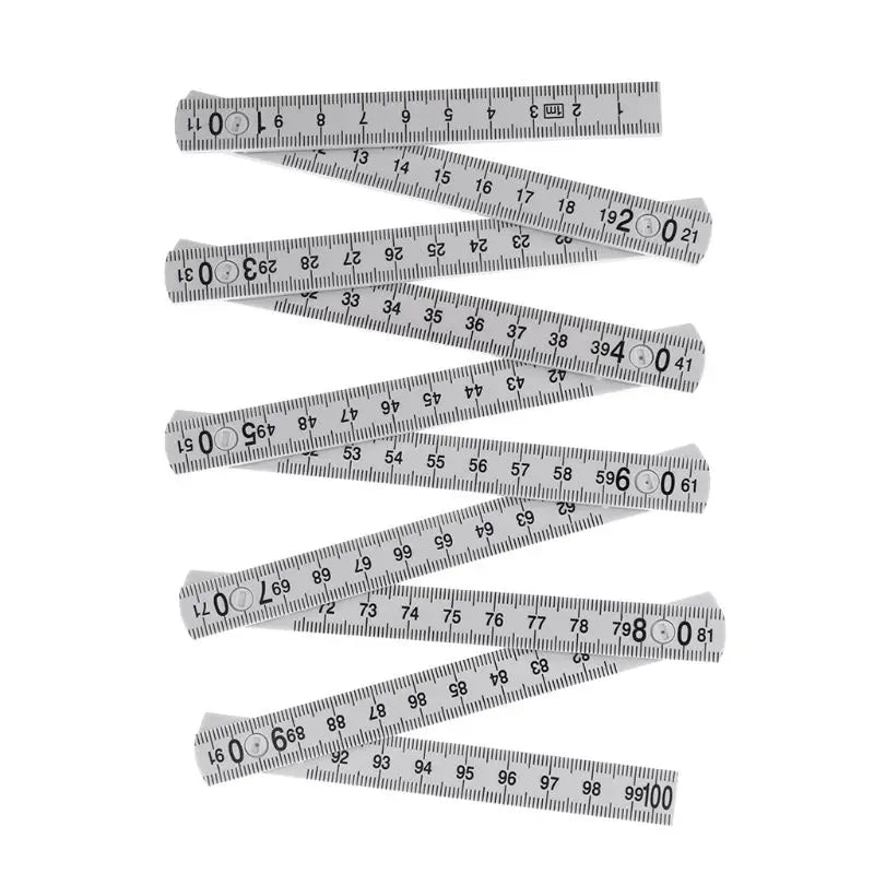 Folding Meter Stick Foldable Ruler for Metric Measurement System 10 Lock Joints