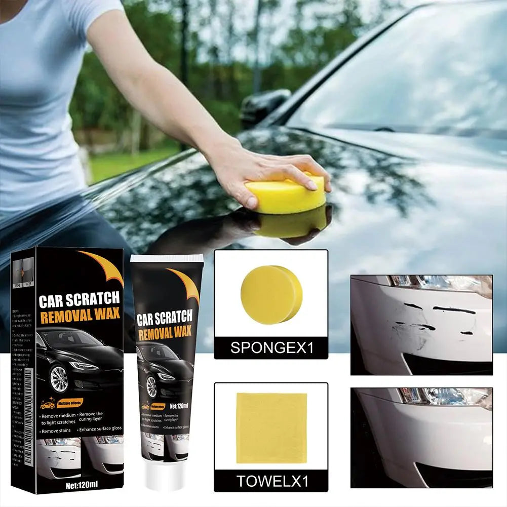 Waterless Car Scratch Repair Wax Quick Fix Light Scuffs Swirl Remover Polish Paste for Vehicle Paint Restoration Maintenance