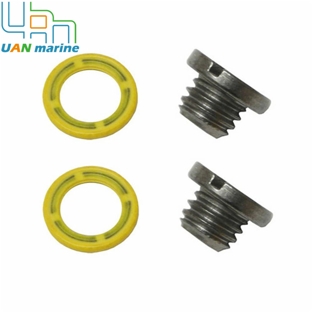 10-79953Q2 Lower Unit Drain Plug Gearcase Screw Kits For Mercury 10-79953A2 18-2244 22420 10-79953Q04