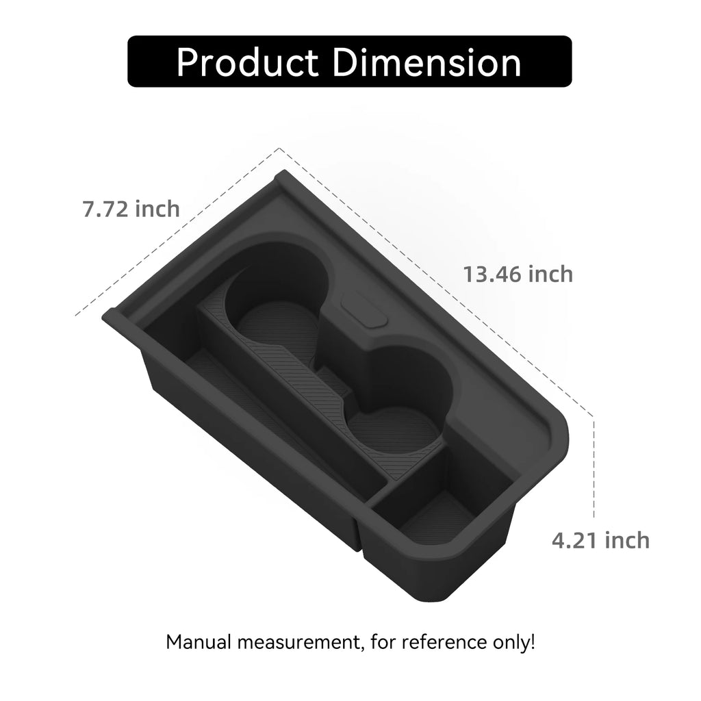 for Kia Seltos 2026 Central Console Water Cup Holder Car Interior Accessories Drinks Holder Storage Case Box