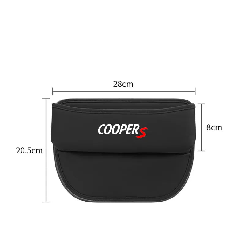 Car Front Seat Slit Catcher Side Seat Gap Filler Organizer Special Seat Crevice Storage Box for Mini Coopers R55 R56 R60 R61 F54