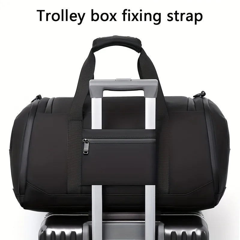 Large Capacity Carry on Travel Bag for Men Spacious Sports Gym Bag with Multiple Compartments Weekend Overnight Duffel Bag