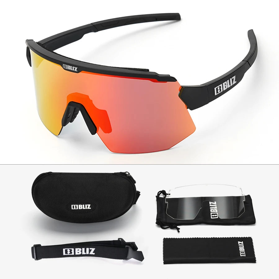 B Bliz Breeze Style Polarized Cycling Sunglasses UV400 Photochromic Outdoor Glasses for Men Women Anti-Slip for Climbing Hiking