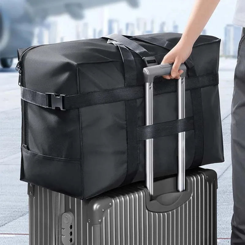 Large Capacity Foldable Hand Luggage Storage Bag Waterproof Moving Packing Bag Folding Oxford Cloth duffel bag traveling Bags