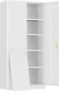 72” Metal Storage Cabinet, Garage Cabinets and Storage System with Doors and Shelves