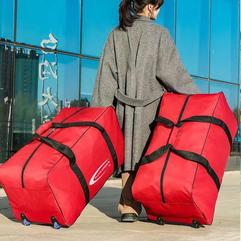 Cheap Air Travel Large Capacity Backpack Luggage Bag with Wheels Moving Packing Bag for Work Travel Bag Leisure Scene