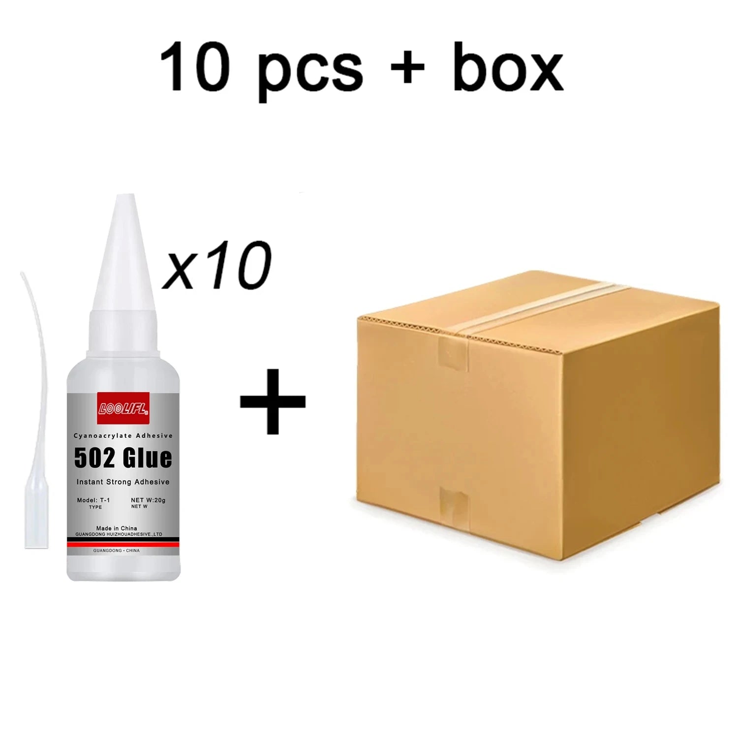 LOOLIFL-1-5pcs 502 Super Glue Instant Quick-drying Cyanoacrylate Adhesive Leather Rubber Wood Metal Strong Bond Liquid Glue Tool