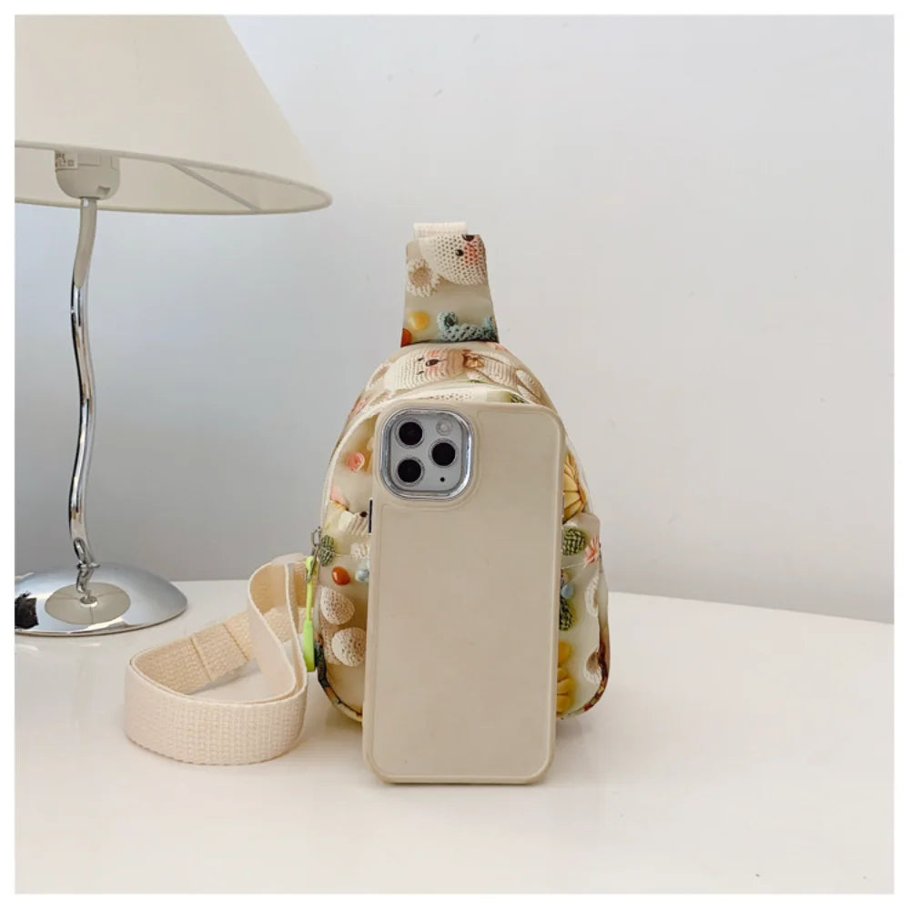 Children Chest Bag Fashionable Kid Crossbody Bag Cute Waist Storage Pouch Boys And Girls Zipper Coin Purse Children's Gifts