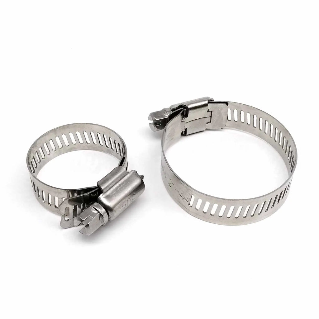 304 Stainless Steel Water Pipe Plumbing Tube Fuel Line Adjustable Hose Clamp Worm Gear Screw Drive Hose Clip Cable Tie 6mm-152mm