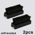 2 Pcs Car Leather Cleaning Brush Set Soft & Hard Bristles Scratch-Free Auto Interior Detailing Brushes for Car Care tools