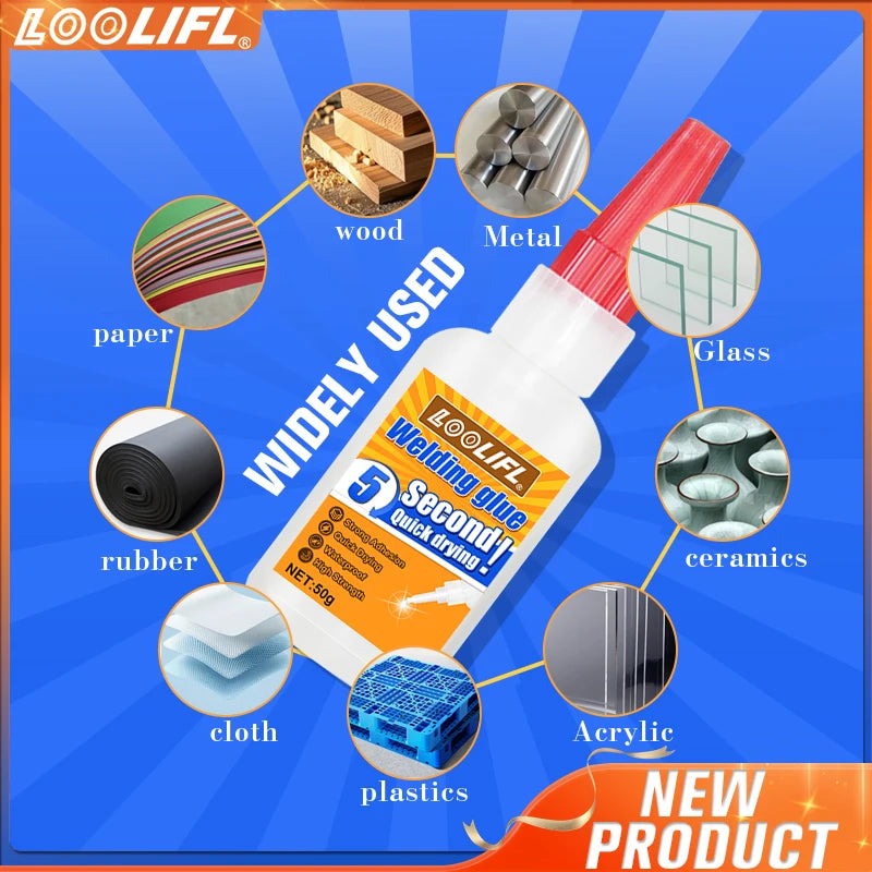 LOOLIFL OIL-BASED WELDING GLUE SUPER EXTRA STRENGTH GLUE FOR PLASTIC AND METAL WELDING WOOD METAL GLASS CERAMICS JEWELRY REPAIR GLUE MULTIFUNCTIONAL OIL-BASED PRIMARY GLUE.