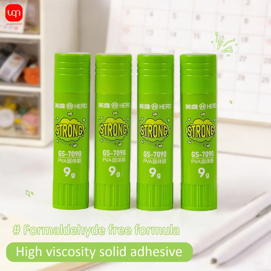 WQN-12pcs Formaldehyde-Free Strong Adhesion PVA Small and Convenient Daily DIY Handcraft Office School Supplies