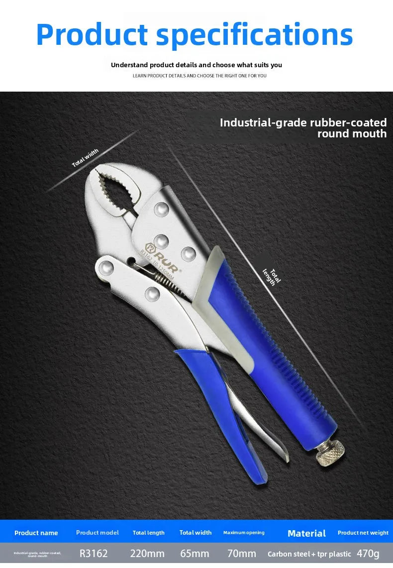 Powerful pliers, multifunctional universal pliers, pressure pliers, manual pliers, fixing tool pliers
