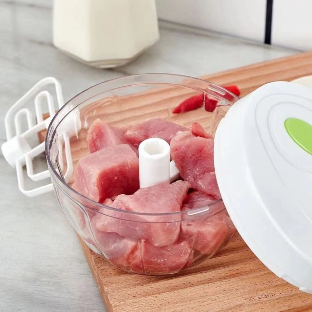 Hand Chopper Manual Rope Food Processor Silcer Shredder Salad Maker Garlic Onion Cutter Kitchen Tool Accessories ﻿