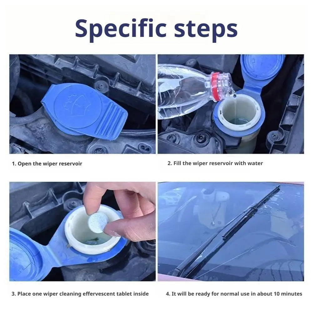 20/50/100pcs Car Windshield Glass Solid Cleaner Windscreen Wiper Effervescent Tablets Toilet Cleaning Car Accessories
