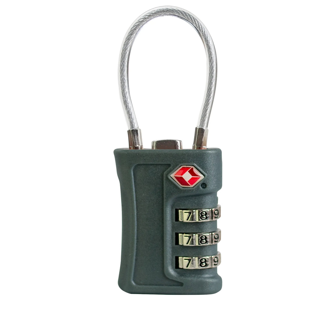 TSA Approved 3 Digit Travel Combination Lock, Changeable Password Zinc Alloy Luggage Suitcase Security Padlock