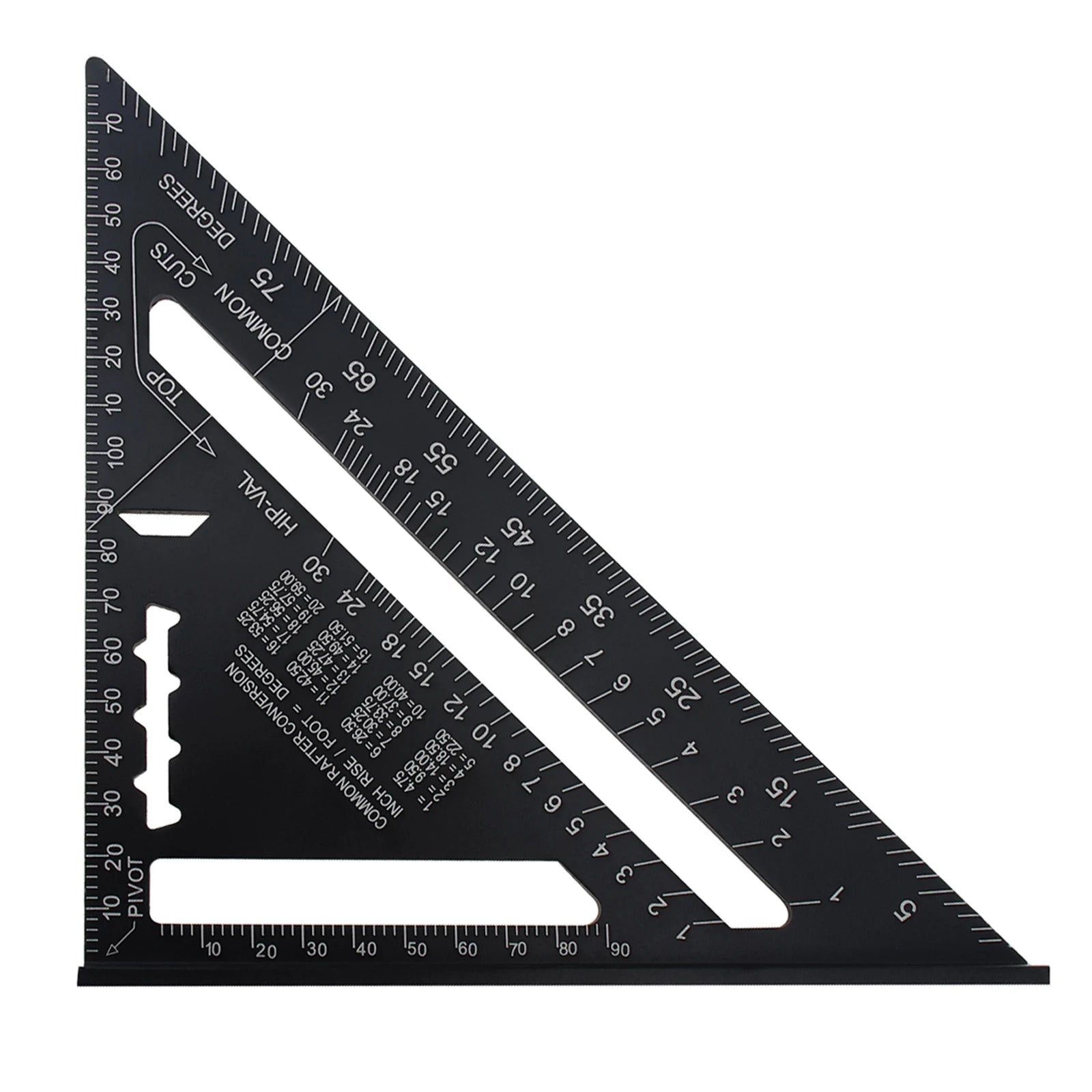 1 or 2pcs/set Alloy +ABS Adjustable Protractor Square and Triangle Rulers, 7 Inch and 12 Inch Angle Ruler Combination Set