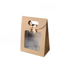 10/20pcs Transparent Window Gift Bags For Wedding Birthday Home Party White Black Packaging Box Baking Takeaway Bag