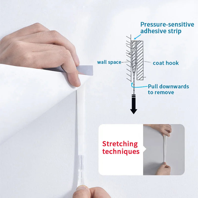 3M Gorman Invisible Double sided Adhesive Strip Nail Free Strong Double sided Adhesive Does Not Damage Walls Invisible Adhesive