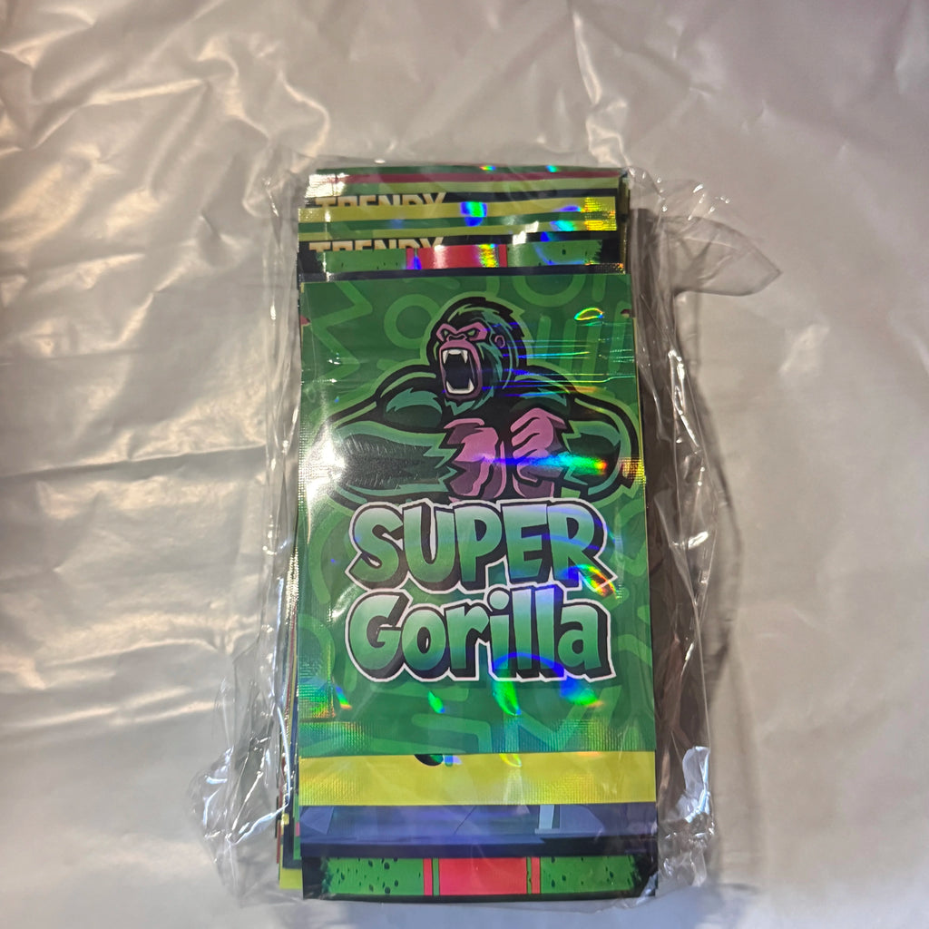 100Pcs 2.76*3.54inch New Pattern Resealable Zip Lock Mini Mylar Bag Candy Gummies Packaging Pouch Smell Proof Zipper Pouches