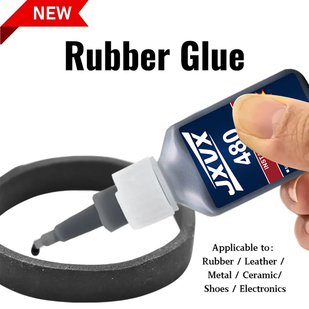 100% Original 480 Black Super Glue Instant Quick-drying Black Cyanoacrylate Adhesive Leather Rubber Tyre, plastic Strong Bond Liquid Glue Tool,with distribution 0.7oz (6pcs).