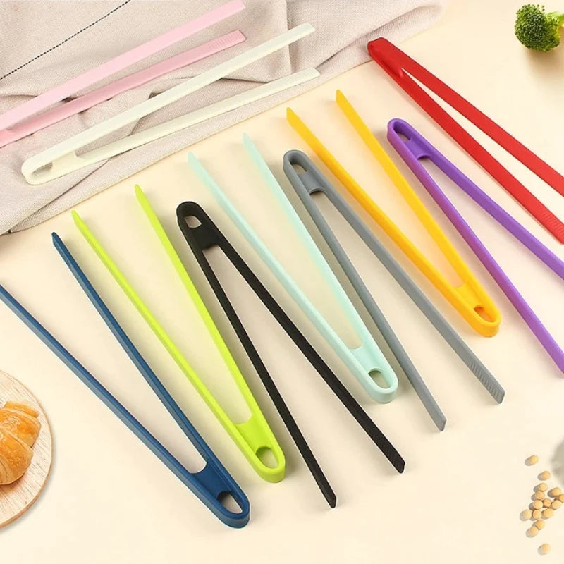 Silicone Food Toast Tongs Trivet Tongs for Kitchen Tongs Non-slip Cooking Clip Clamp BBQ Salad Tools Grill Kitchen Accessories
