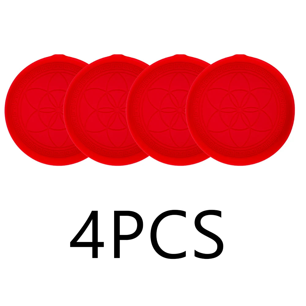4PCS Car Silicone Cup Holder Coaster Insert Universal Non-Slip Cup Holders Car Accessories Interior for Women and Man