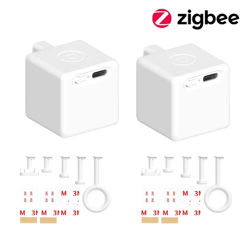 Tuya Zigbee Smart Touch Fingerbot Plus Type-C Rechargeable Robot Button Pusher Arm Switch Works With Alexa Google Home Alice