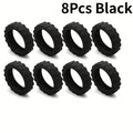 8pcs/set Silicone Luggage Wheel Protective Covers, Scratch Protection Covers for Universal Wheels.Essential Travel Accessorie.