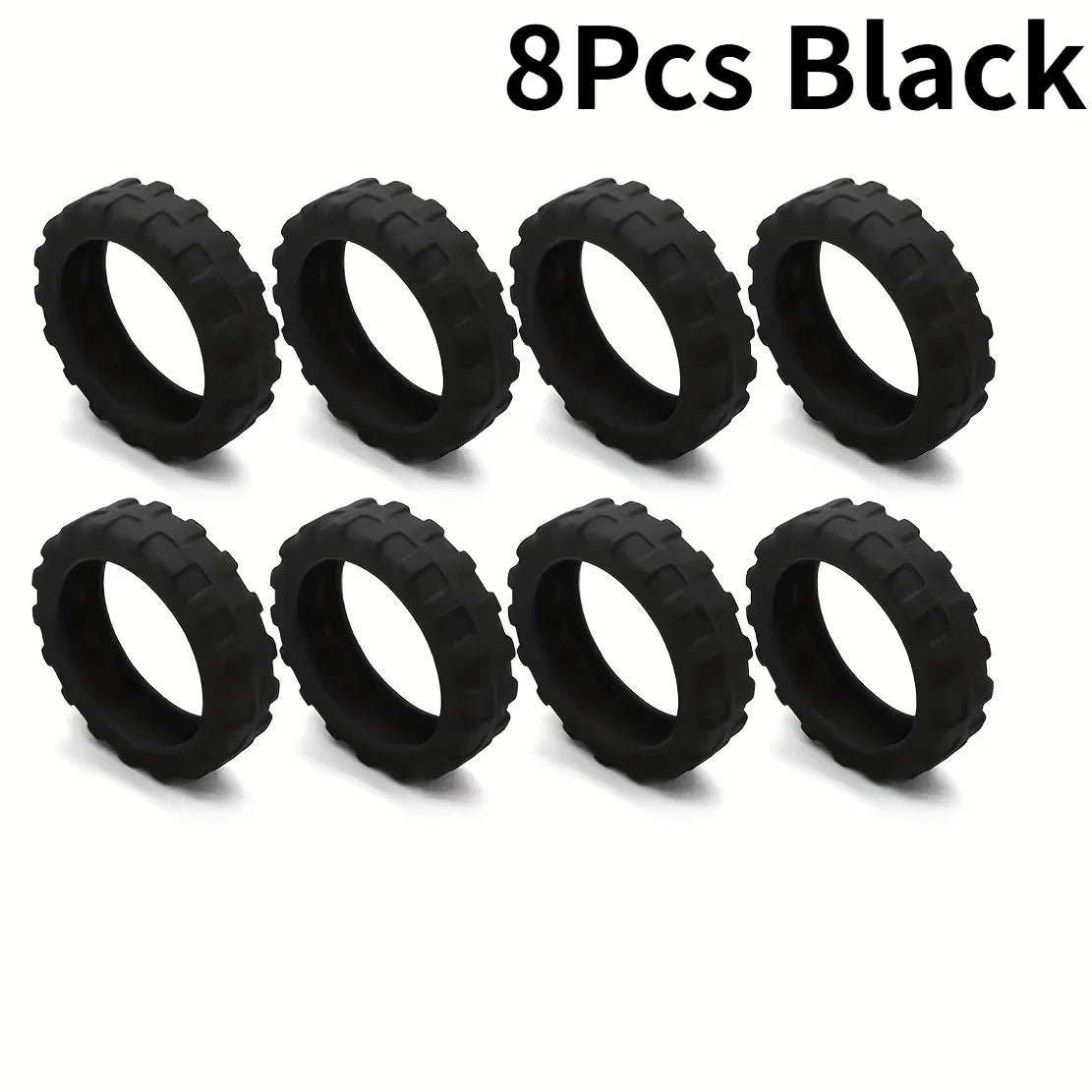 8pcs/set Silicone Luggage Wheel Protective Covers, Scratch Protection Covers for Universal Wheels.Essential Travel Accessorie.