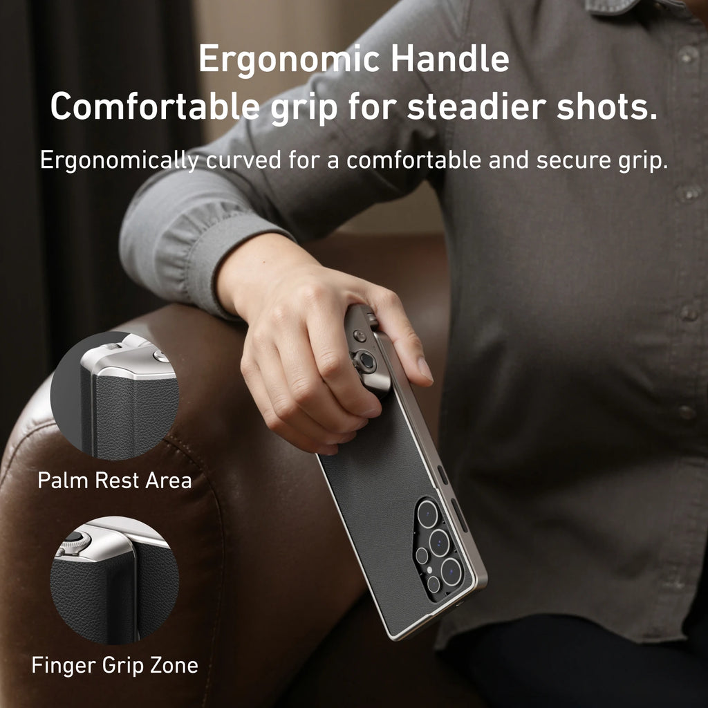 TELESIN Master Shooting Set Phone Camera Hand Grip Phone Holder CPL ND 2-32 Filter Remote Handle For SAMSUNG Galaxy S25 Ultra